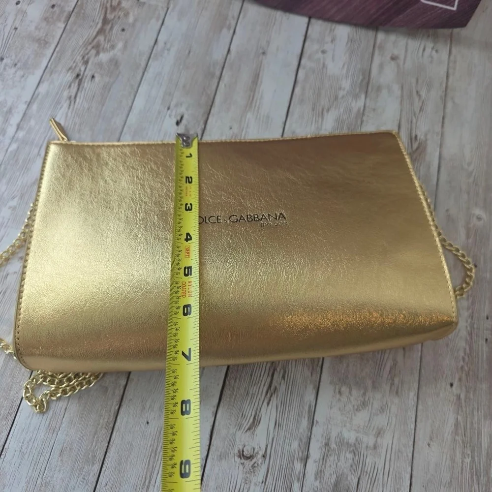 Women's Dolce & Gabbana Gold The One Clutch Bag NWOT - Picture 5 of 8